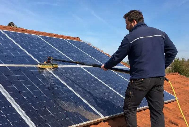 Nettoyage et entretien de panneaux solaires au Pin